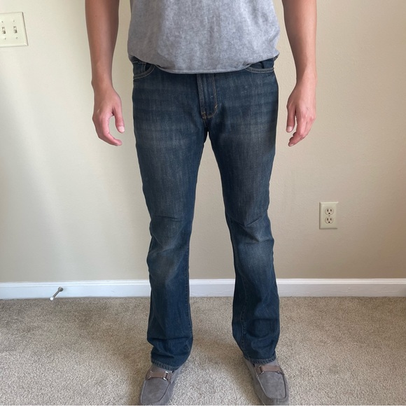 Calvin Klein dark wash Size 30 straight cut / regular length jeans men’s pants - Picture 4 of 12